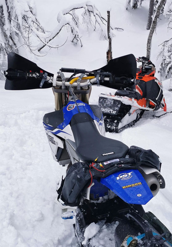 2015 YZ450F snowbike seat